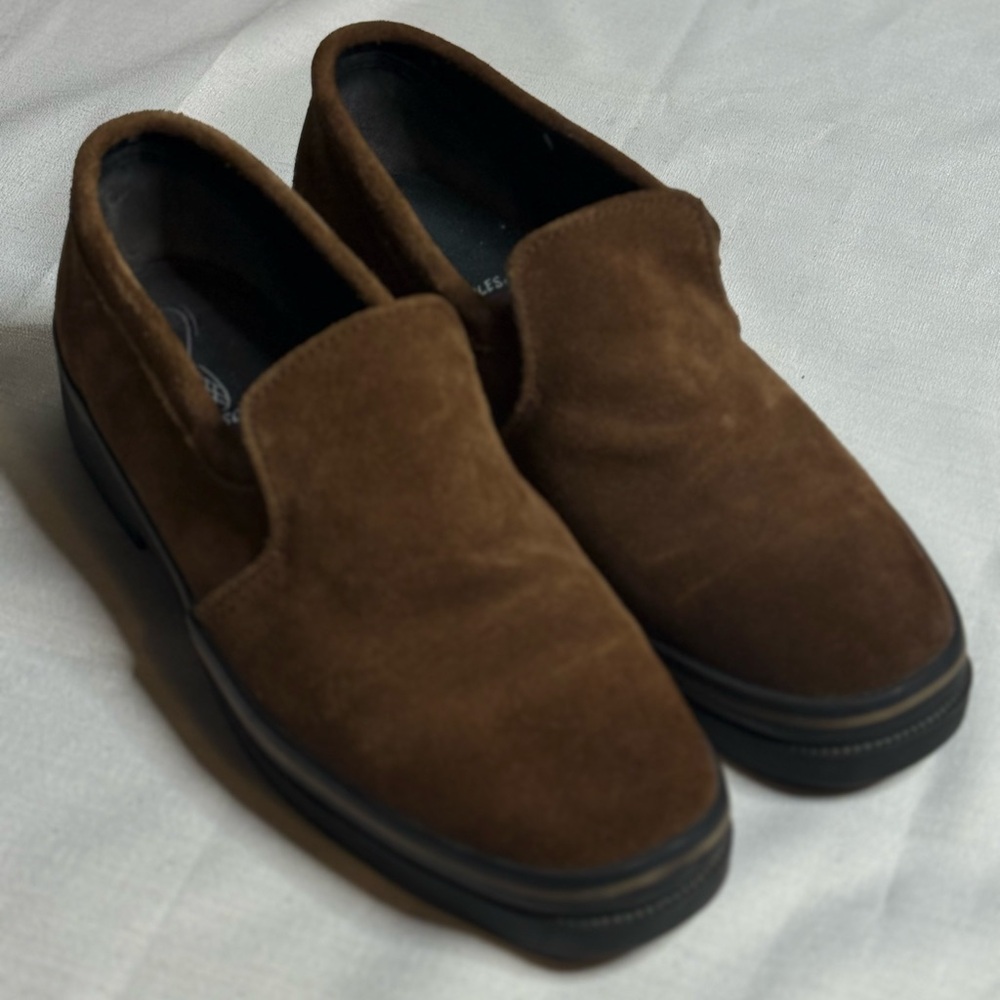 Aerosoles Shoes Womens 8 Loafers Brown Slip On Casual Comfort Round Toe Low